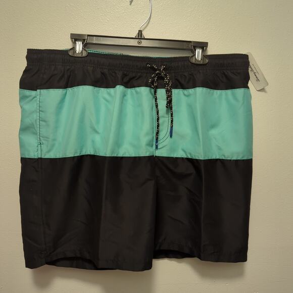 NWT Tommy Bahama Men's Naples Regatta Color Block Swim Trunk with UPF 30 Sz XXL